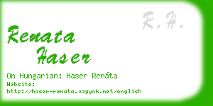renata haser business card